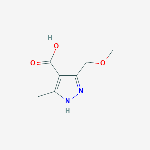 molecular formula C7H10N2O3 B7815112 3-(Methoxymethyl)-5-methyl-1H-pyrazole-4-carboxylic acid 