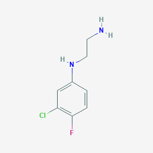 molecular formula C8H10ClFN2 B7815119 N-(2-aminoethyl)-3-chloro-4-fluoroaniline 