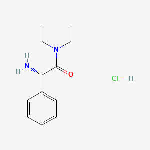 (2S)-2-amino-N,N-diethyl-2-phenylacetamide hydrochloride