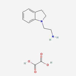 2-(2,3-dihydro-1H-indol-1-yl)ethan-1-amine; oxalic acid