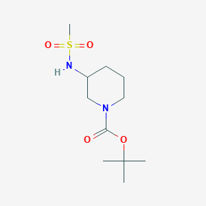 molecular formula C11H22N2O4S B7815167 (S)-Tert-butyl 3-(methylsulfonamido)piperidine-1-carboxylate 