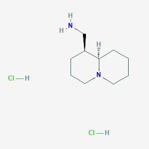 ((1S,9AR)-octahydro-1H-quinolizin-1-yl)methanamine dihydrochloride