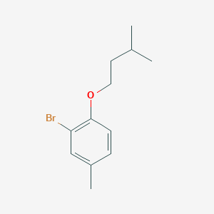 molecular formula C12H17BrO B7815254 1-Bromo-5-methyl-2-iso-pentyloxybenzene 