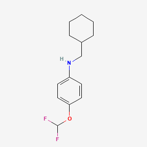 N-(cyclohexylmethyl)-4-(difluoromethoxy)aniline