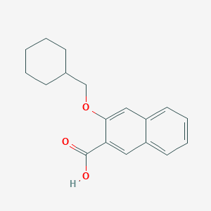 molecular formula C18H20O3 B7815277 3-(Cyclohexylmethoxy)-2-naphthoic acid 