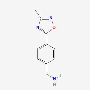 (4-(3-Methyl-1,2,4-oxadiazol-5-yl)phenyl)methanamine