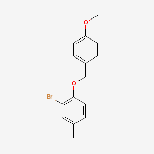 2-Bromo-1-[(4-methoxyphenyl)methoxy]-4-methylbenzene