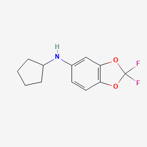 N-cyclopentyl-2,2-difluoro-2H-1,3-benzodioxol-5-amine