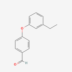 molecular formula C15H14O2 B7815317 4-(3-Ethylphenoxy)benzaldehyde 