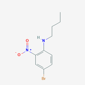 molecular formula C10H13BrN2O2 B7815321 4-bromo-N-butyl-2-nitroaniline 