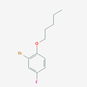 molecular formula C11H14BrFO B7815341 2-Bromo-4-fluoro-1-(pentyloxy)benzene 