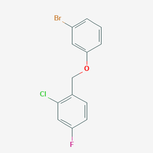molecular formula C13H9BrClFO B7815377 3-Bromophenyl-(2-chloro-4-fluorobenzyl)ether 