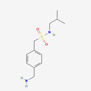 1-[4-(aminomethyl)phenyl]-N-(2-methylpropyl)methanesulfonamide