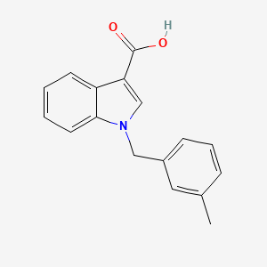 1-[(3-methylphenyl)methyl]-1H-indole-3-carboxylic acid