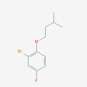 molecular formula C11H14BrFO B7815473 2-Bromo-4-fluoro-1-(isopentyloxy)benzene 