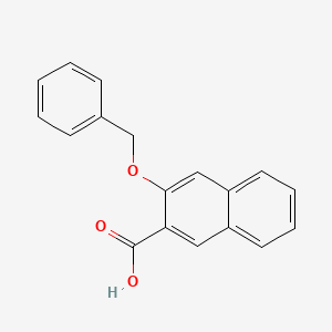 molecular formula C18H14O3 B7815514 2-Naphthalenecarboxylic acid, 3-(phenylmethoxy)- CAS No. 128019-31-8