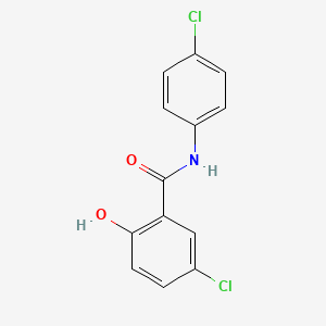 molecular formula C13H9Cl2NO2 B7815532 4',5-二氯水杨酰苯胺 CAS No. 7677-99-8