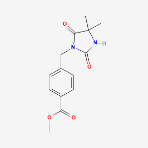Methyl 4-[(4,4-dimethyl-2,5-dioxoimidazolidin-1-yl)methyl]benzoate