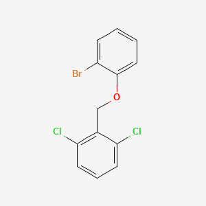 molecular formula C13H9BrCl2O B7815569 2-Bromophenyl-(2,6-dichlorobenzyl)ether 