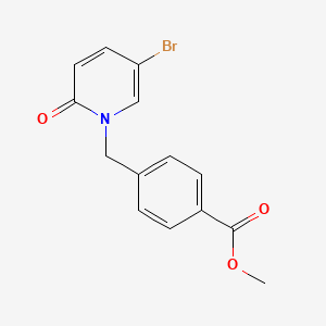 molecular formula C14H12BrNO3 B7815573 Methyl 4-((5-bromo-2-oxopyridin-1(2H)-yl)methyl)benzoate 