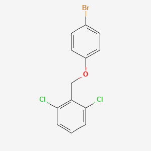 molecular formula C13H9BrCl2O B7815578 4-Bromophenyl-(2,6-dichlorobenzyl)ether 