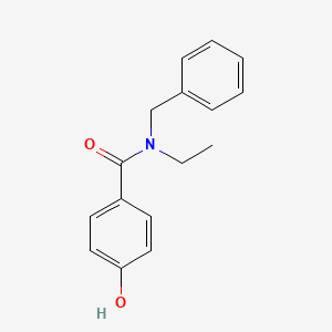 molecular formula C16H17NO2 B7815617 N-benzyl-N-ethyl-4-hydroxybenzamide 