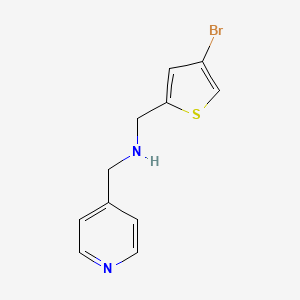 [(4-Bromothiophen-2-yl)methyl][(pyridin-4-yl)methyl]amine