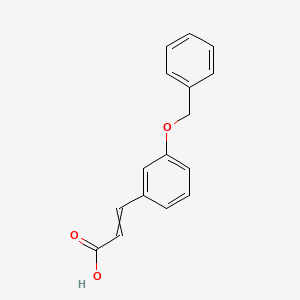 molecular formula C16H14O3 B7815663 3-[3-(Benzyloxy)phenyl]prop-2-enoic acid 