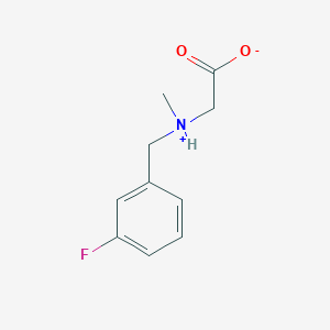 2-[(3-Fluorophenyl)methyl-methylazaniumyl]acetate