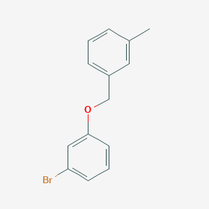 molecular formula C14H13BrO B7815711 1-Bromo-3-((3-methylbenzyl)oxy)benzene 