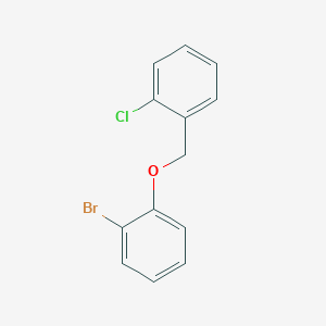 molecular formula C13H10BrClO B7815721 1-Bromo-2-((2-chlorobenzyl)oxy)benzene 