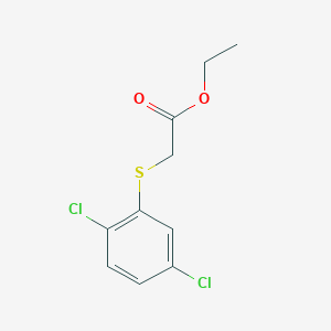 molecular formula C10H10Cl2O2S B7815735 Ethyl 2-(2,5-dichlorophenyl)sulfanylacetate 