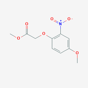 molecular formula C10H11NO6 B7815748 Methyl 2-(4-methoxy-2-nitrophenoxy)acetate 
