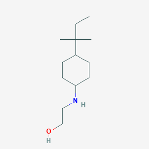 2-{[4-(2-Methylbutan-2-yl)cyclohexyl]amino}ethan-1-ol