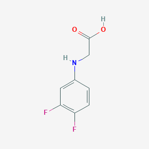 molecular formula C8H7F2NO2 B7815784 2-(3,4-Difluoroanilino)acetic acid 