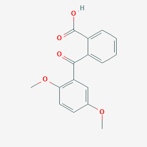 molecular formula C16H14O5 B7815828 2-(2,5-Dimethoxybenzoyl)benzoic acid CAS No. 76526-29-9