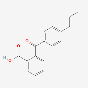 molecular formula C17H16O3 B7815829 2-(4-Propylbenzoyl)benzoic acid CAS No. 59581-77-0