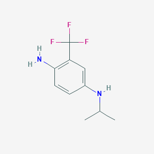 4-N-propan-2-yl-2-(trifluoromethyl)benzene-1,4-diamine