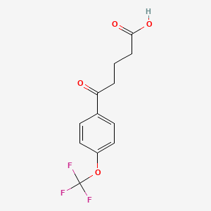 molecular formula C12H11F3O4 B7815867 5-[4-(Trifluoromethoxy)phenyl]-5-oxovaleric acid 