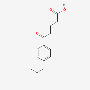 molecular formula C15H20O3 B7815868 5-(4-(2-Methylpropyl)phenyl)-5-oxopentanoic acid CAS No. 91121-69-6