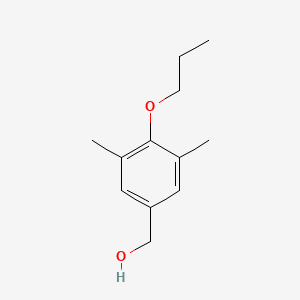 molecular formula C12H18O2 B7815869 (3,5-Dimethyl-4-propoxyphenyl)methanol 