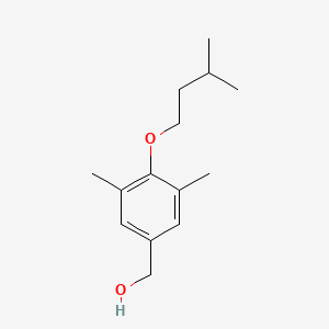 molecular formula C14H22O2 B7815872 (4-(Isopentyloxy)-3,5-dimethylphenyl)methanol 