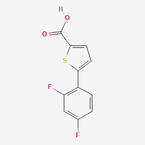 molecular formula C11H6F2O2S B7815896 2-Thiophenecarboxylicacid, 5-(2,4-difluorophenyl)- 