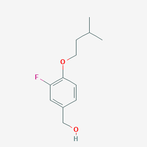 molecular formula C12H17FO2 B7815909 (3-Fluoro-4-(isopentyloxy)phenyl)methanol 