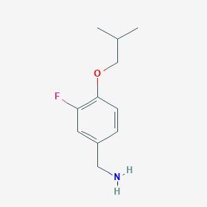 [3-Fluoro-4-(2-methylpropoxy)phenyl]methanamine