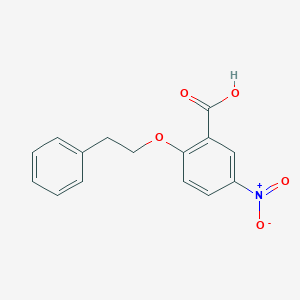 molecular formula C15H13NO5 B7815912 5-Nitro-2-phenethoxybenzoic acid 