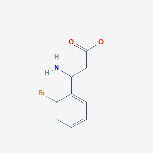 molecular formula C10H12BrNO2 B7815927 Methyl 3-amino-3-(2-bromophenyl)propanoate 