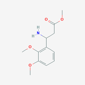 molecular formula C12H17NO4 B7815930 Methyl 3-amino-3-(2,3-dimethoxyphenyl)propanoate 