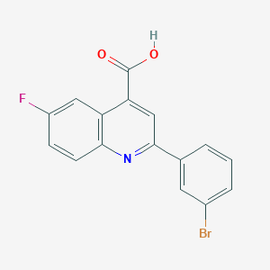 2-(3-Bromophenyl)-6-fluoro-4-carboxyquinoline