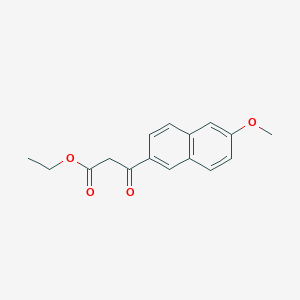 molecular formula C16H16O4 B7816004 Ethyl 3-(6-methoxynaphthalen-2-yl)-3-oxopropanoate 